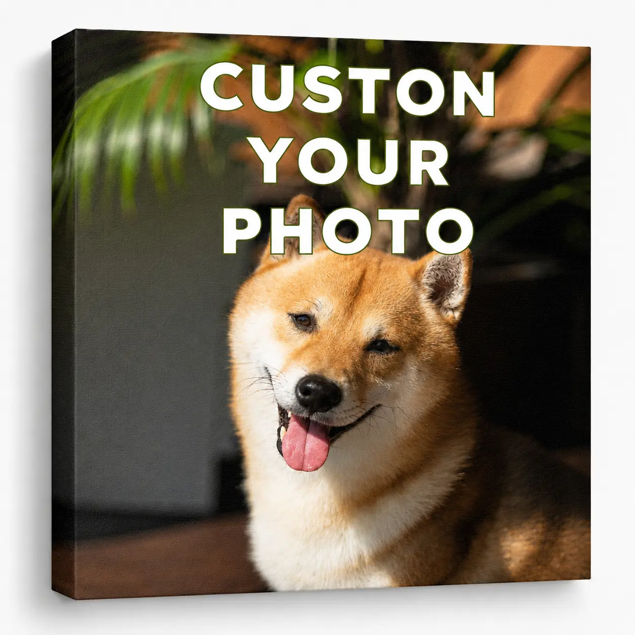 Custom Canvas Prints with Your Photos, Personalized Pet Portraits & Family Wall Art, Unique Gift for Pet Lovers
