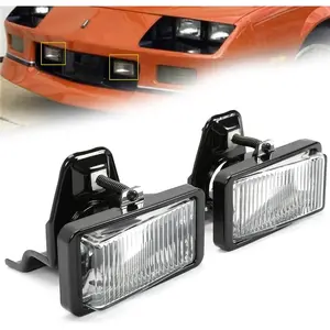 Fog Light Lamp Compatible with 1985-1992 Camaro Coupe IROC-Z Z28 Pair L&R w/Bracket Replacement for HT5974579 HT5974580