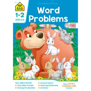 School Zone Word Problems Grades 1-2 Workbook -- School Zone - Paperback