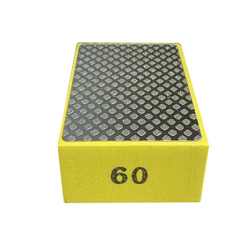 Diamond Hand Polishing Pads Heavy Duty 93mmx58mm Tile Glass Abrasive Grinding Block Pad Stone Marble Ceramic Abrasive Sanding Disc Abrasive Discs Polishing Tool