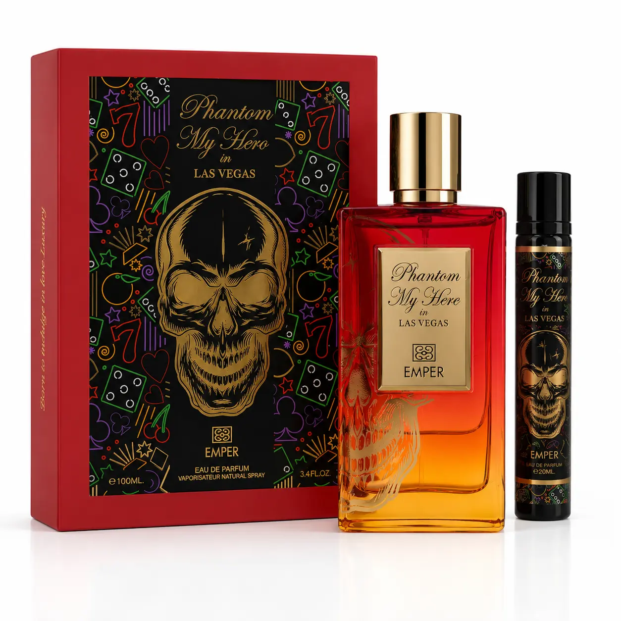 Phantom My Hero In Las Vegas by Emper for Men 100ML | Long Lasting Eau De Parfum | Luxury Masculine Fragrance
