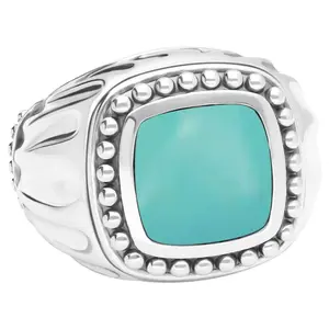 Tiffany Kay Studio Sterling Turquoise Stemmed Cocktail Ring