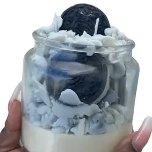 Large Cookies and cream 3-D candle