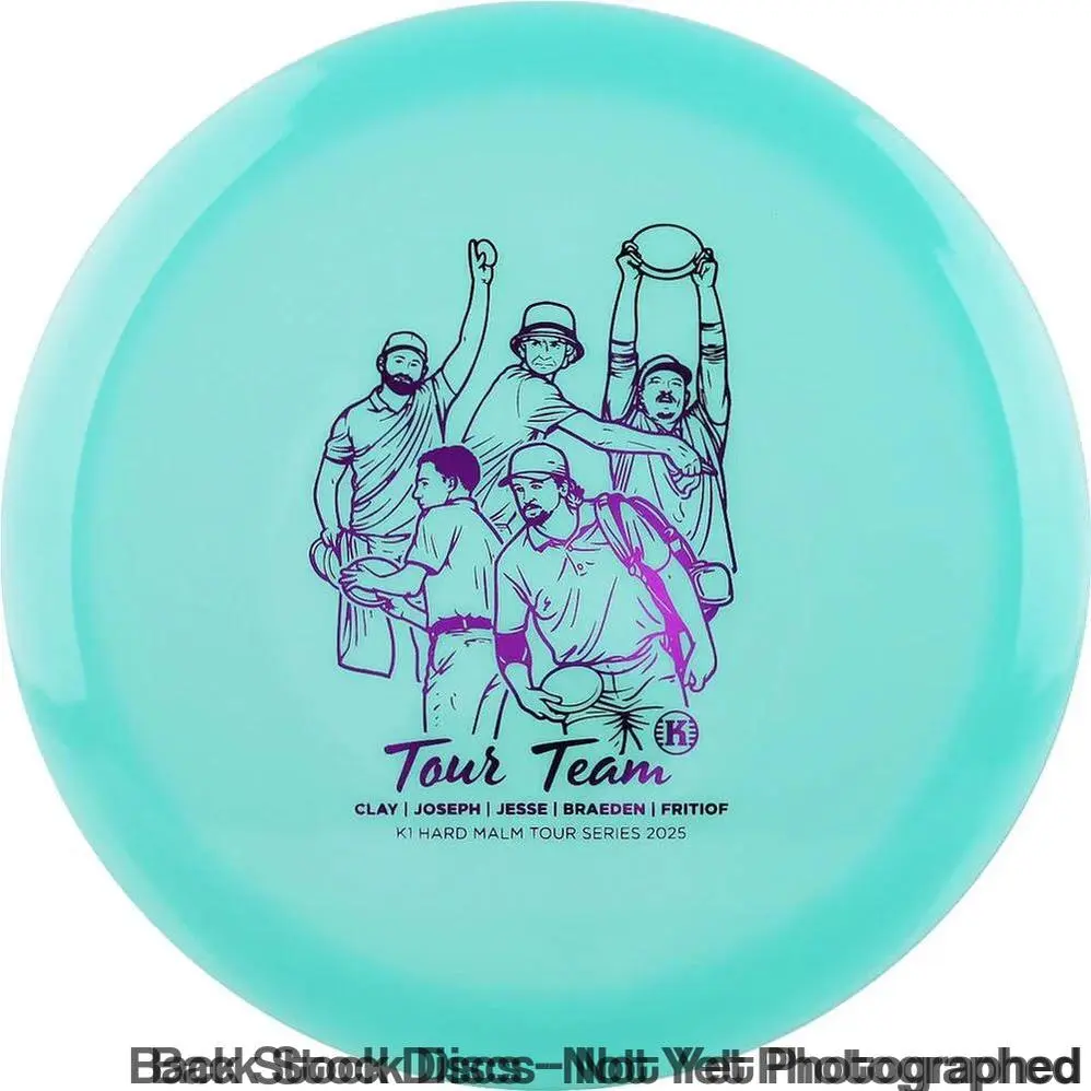 Kastaplast K1 Hard Malm Fairway Driver with Tour Team - Clay | Joseph | Jesse | Braeden | Fritiof - Tour Series 2025 Stamp [Back Stock Inventory - Disc and Stamp Color WILL VARY]