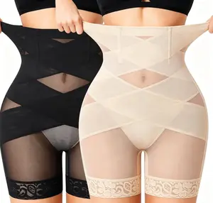 Women Shapewear Tummy Control Body Shaper High Waisted Butt Lifting Panties Shapewear Shorts Thigh Slimmer