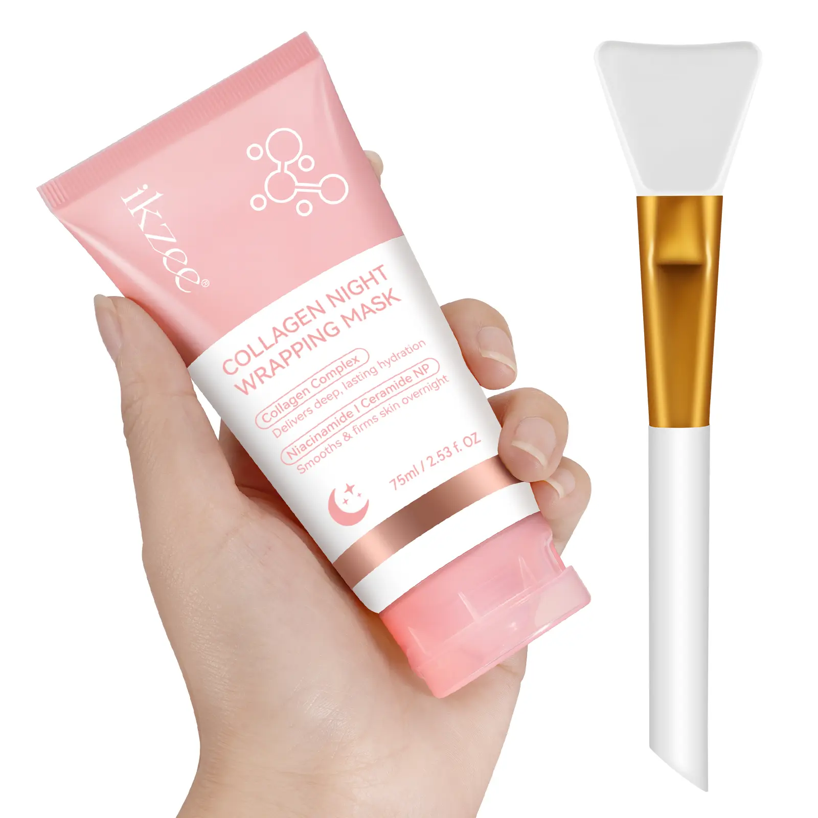 Ikzee Collagen Peel Off Mask - Hydrating & Tightening Facial Treatment, Instant Glow & Pore Minimizing Mask, Elasticity Boosting Skin Care, TikTok Viral Peel Off Mask, Perfect Women's Gift