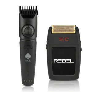 StyleCraft Rebel Foil Shaver & Ace Beard Blender Bundle for Professional Grooming and Beard Refinement