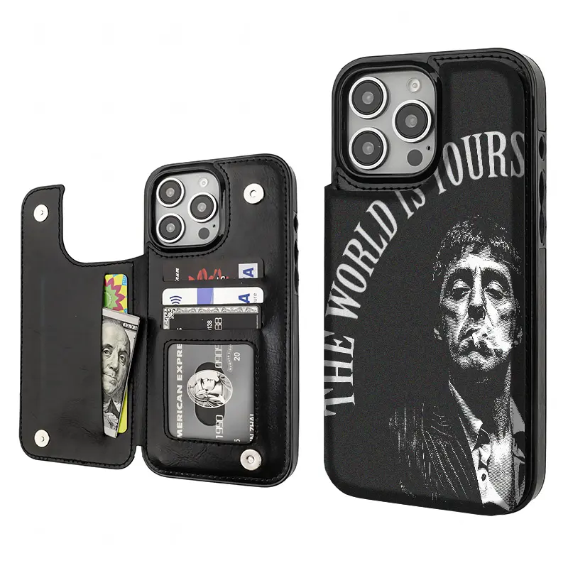Multi-Slot Smartphone Case with Handheld Storage - TPU Protection for Cellphone, 4 Slots, Cash Pocket, Business Card Holder, Compatible with Samsung S24 S25 iPhone 12 13 14 15 16 Plus 17 Pro Max Air, Fashion Gift, Devices