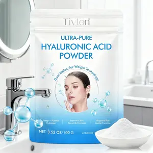 100g Tivlon Ultra-Pure Hyaluronic Acid Powder in Sachets: Long-lasting moisturizing and skin-improving; can be used with other cosmetics.