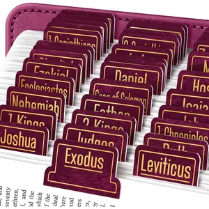 -  with  Color Border  Tabs for Old and  Testament, 80 Large Print Tabs for  Study, Water-Resistant and Durable Index Tabs for Women and Men - 1.7" Wide