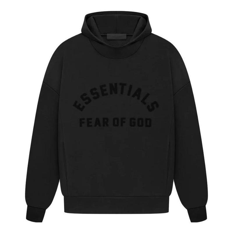 Fear of God Essentials SS23 Arch Logo Hoodie 'Jet Black' 192SP232050F