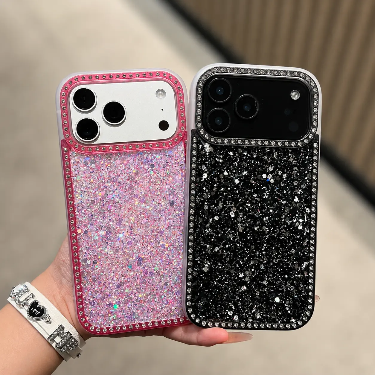 Bling Glitter iPhone Case | Sparkly Rhinestone Cute Phone Cover for Girls