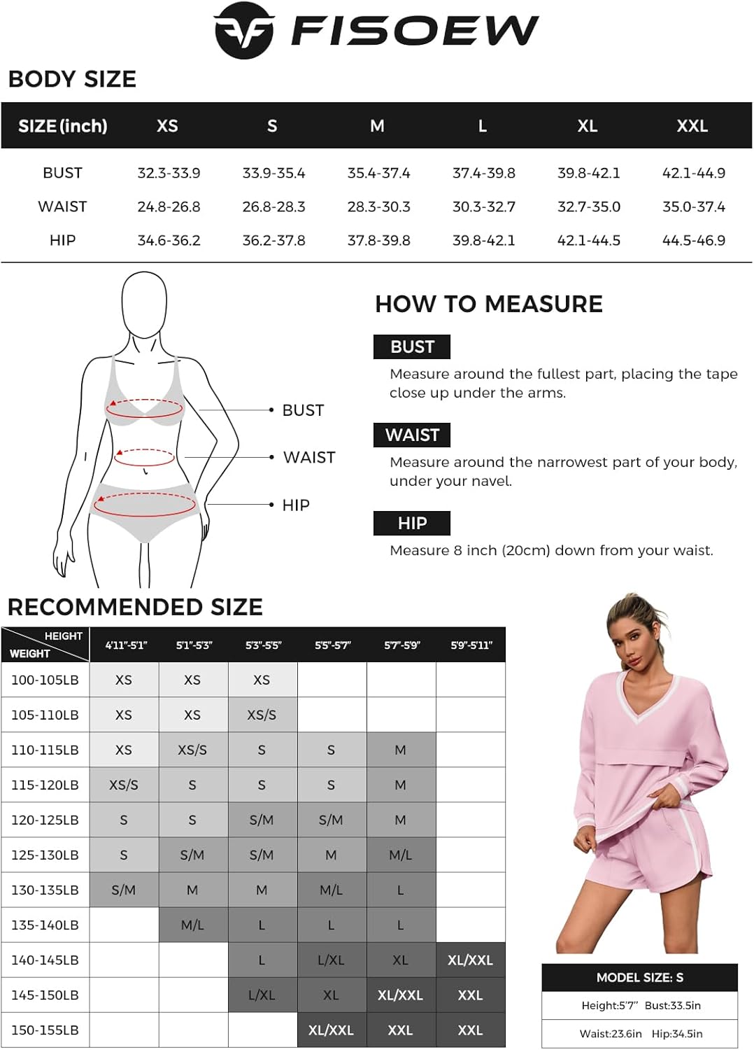 Fisoew Womens 2 Piece Outfits Long Sleeve V Neck Sweatshirt High Waist Running Shorts Sets Loose Fall Workout Tracksuits Outdoor Sports Fabrics Athleisure Set Outfit SpringStatements