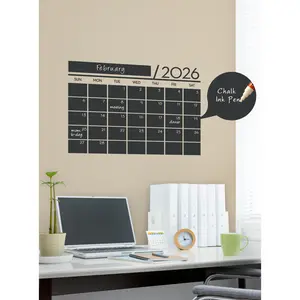 2026 Chalkboard Calendar - Wall Decals