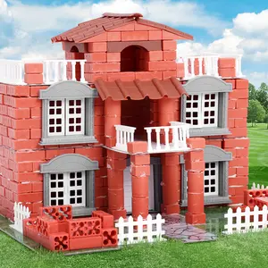House Brick Construction Set, 610/456/353pcs Building Blocks, Creative Construction Engineering and STEM Building Toy building kit