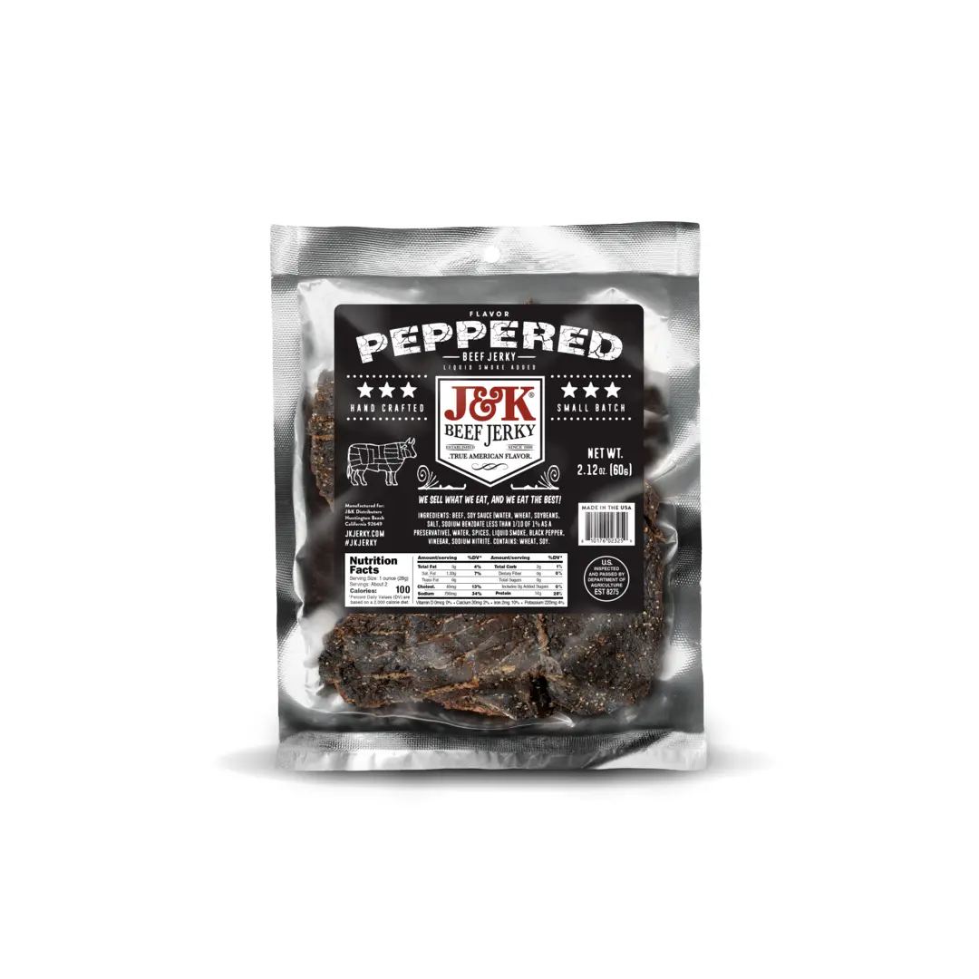J&K Beef Jerky - Peppered Flavor J&K Beef Jerky - Peppered Flavor
