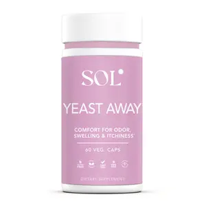 Sol Nutrition Yeast Away - Promotes Healthy Flora & pH Levels, May Eliminate Bad Flora From Any Part Of The Body, Promotes Comfort For Irritability & Swelling