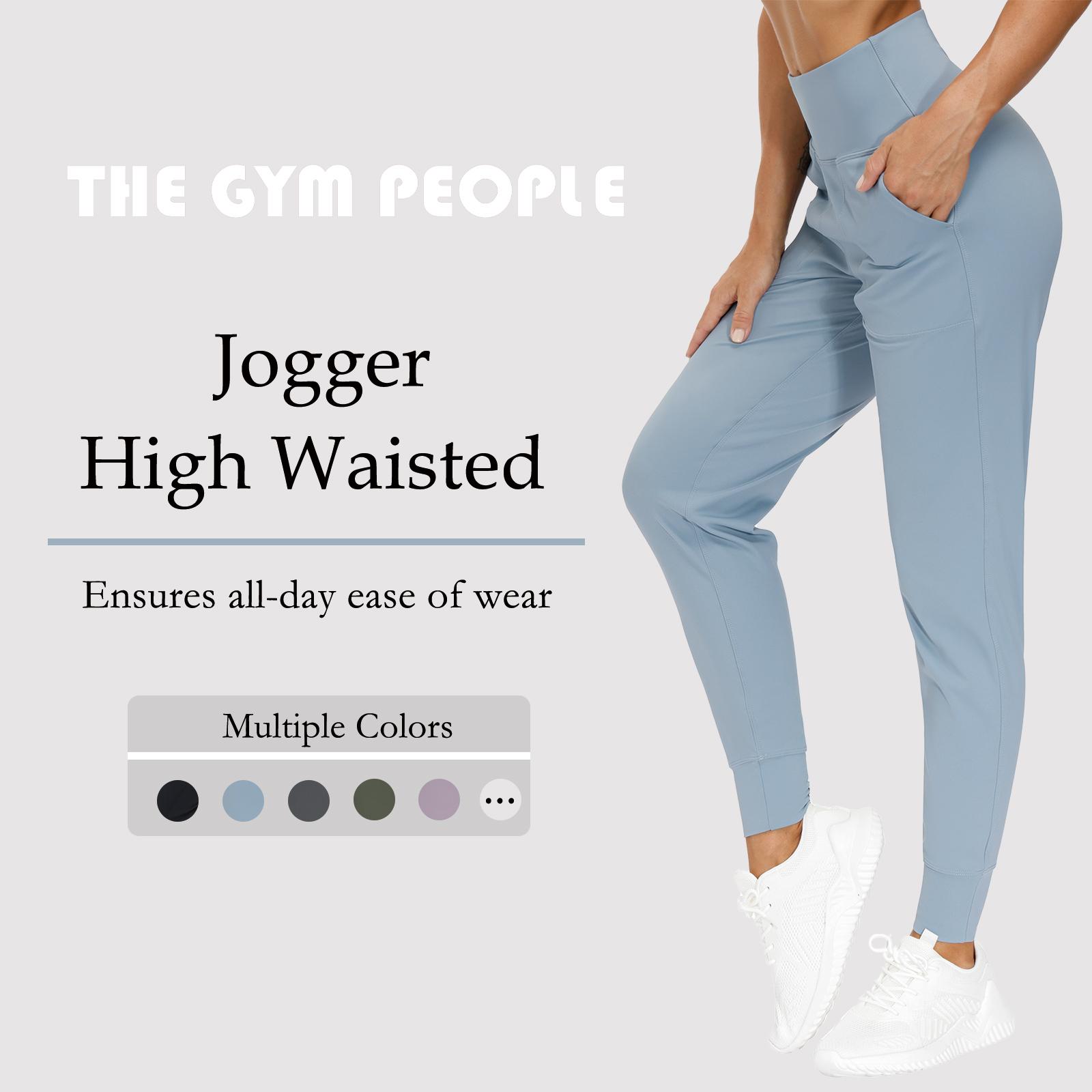 THE GYM PEOPLE Joggers for Women Lightweight Athletic Leggings Tapered Relaxed Slim Fit Lounge Jogger Business Casual Pa