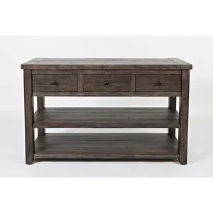 Madison County Rustic Reclaimed Solid Wood Farmhouse Sofa 50" Sofa Table