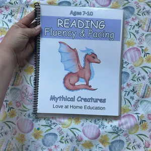 Reading Fluency: Mythical Creatures: For 7-10 year olds / 1st-4th graders (Level 4 Spelling and fluency) 10 Fluency stories