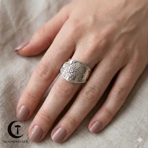 "The Intricate Floral" Spoon Ring