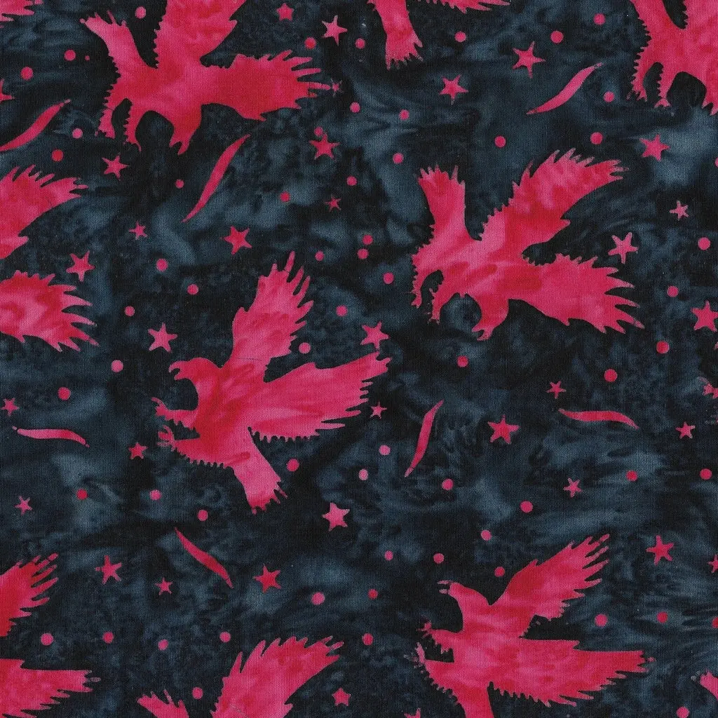 Fabric Lumin Blue Storm Eagles Jubilee Island Batiks by the Quarter Yard 122460590