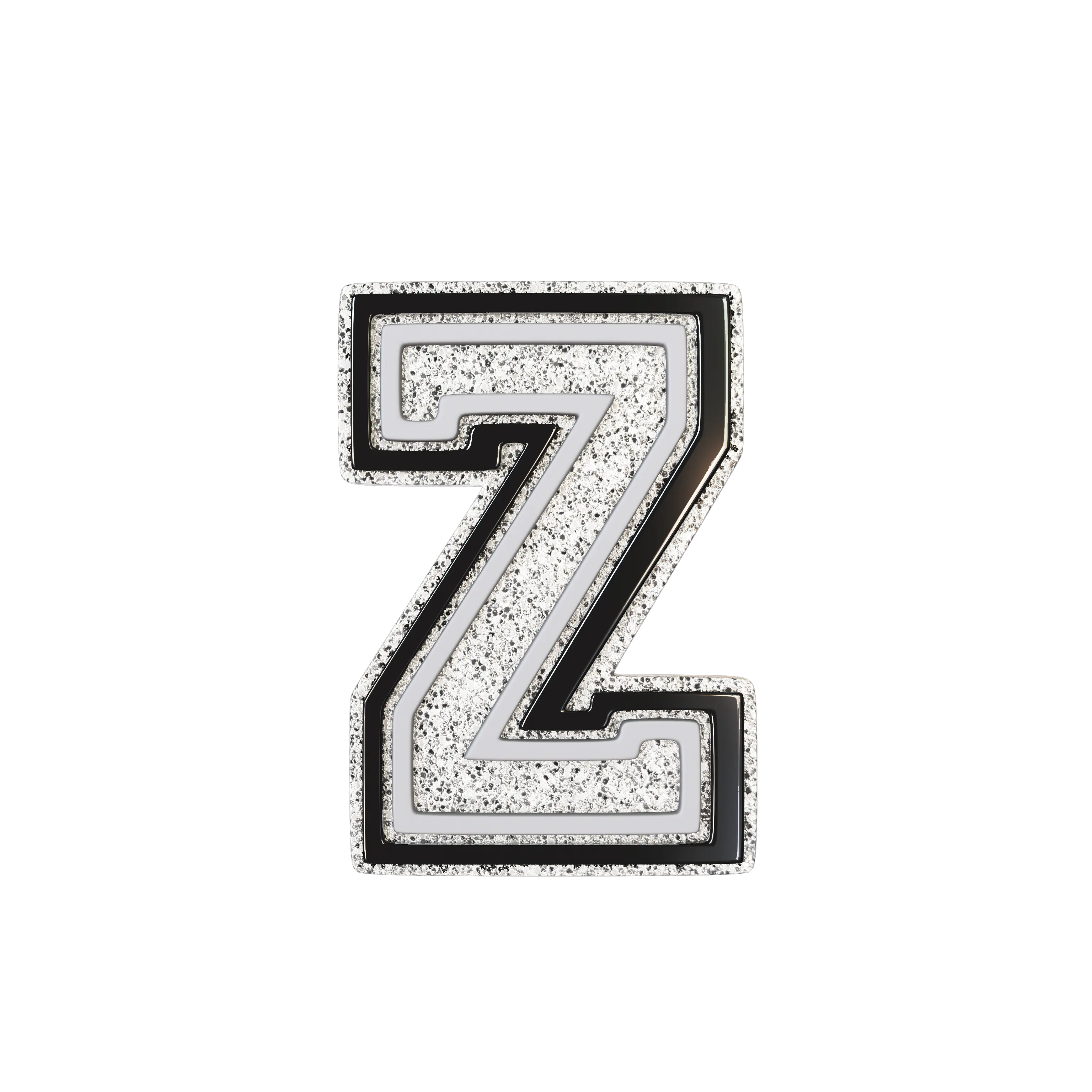 Silver Letter Z
