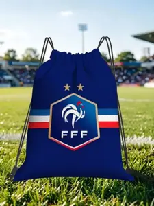 1 pc France Football Portable Travel Drawstring Bags Riding Backpack Gym Shoes Storage Backpacks Match Day Essentials Workout Sport Bags