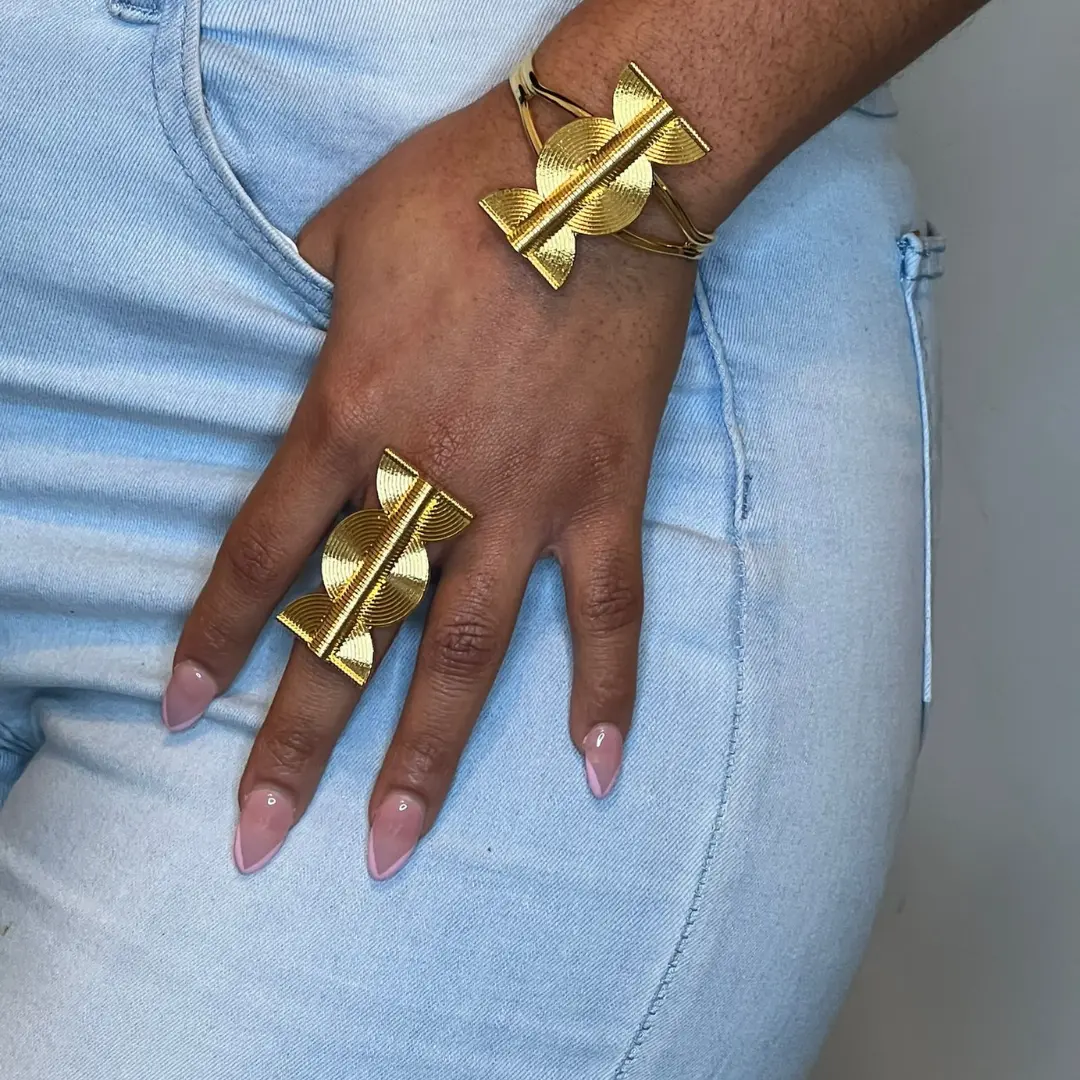 Fulani Unity Bracelet & Ring Set