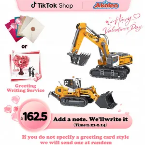 【Limited V-Day Offer!】1/50 RC excavator engineering vehicle remote control, 2.4GHz remote control and large-capacity battery, birthday and Christmas gifts