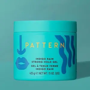 PATTERN Beauty Indigo Rain Strong Hold Gel | Long-Lasting, Anti-Breakage Hold for Curly Hair, 15 oz