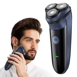 Electric Shaver Rechargeable Men's Beard Trimmer Portable Cordless Shaving Tool Excellent Gift for Birthdays Fathers Husbands Boyfriends