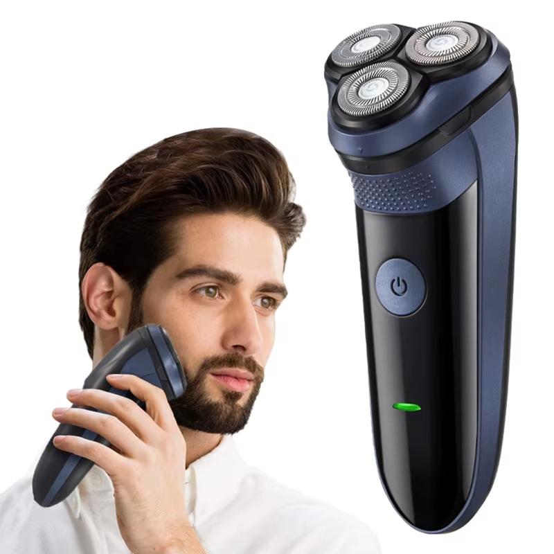 Electric Shaver Rechargeable Men's Beard Trimmer Portable Cordless Shaving Tool Excellent Gift for Birthdays Fathers Husbands Boyfriends