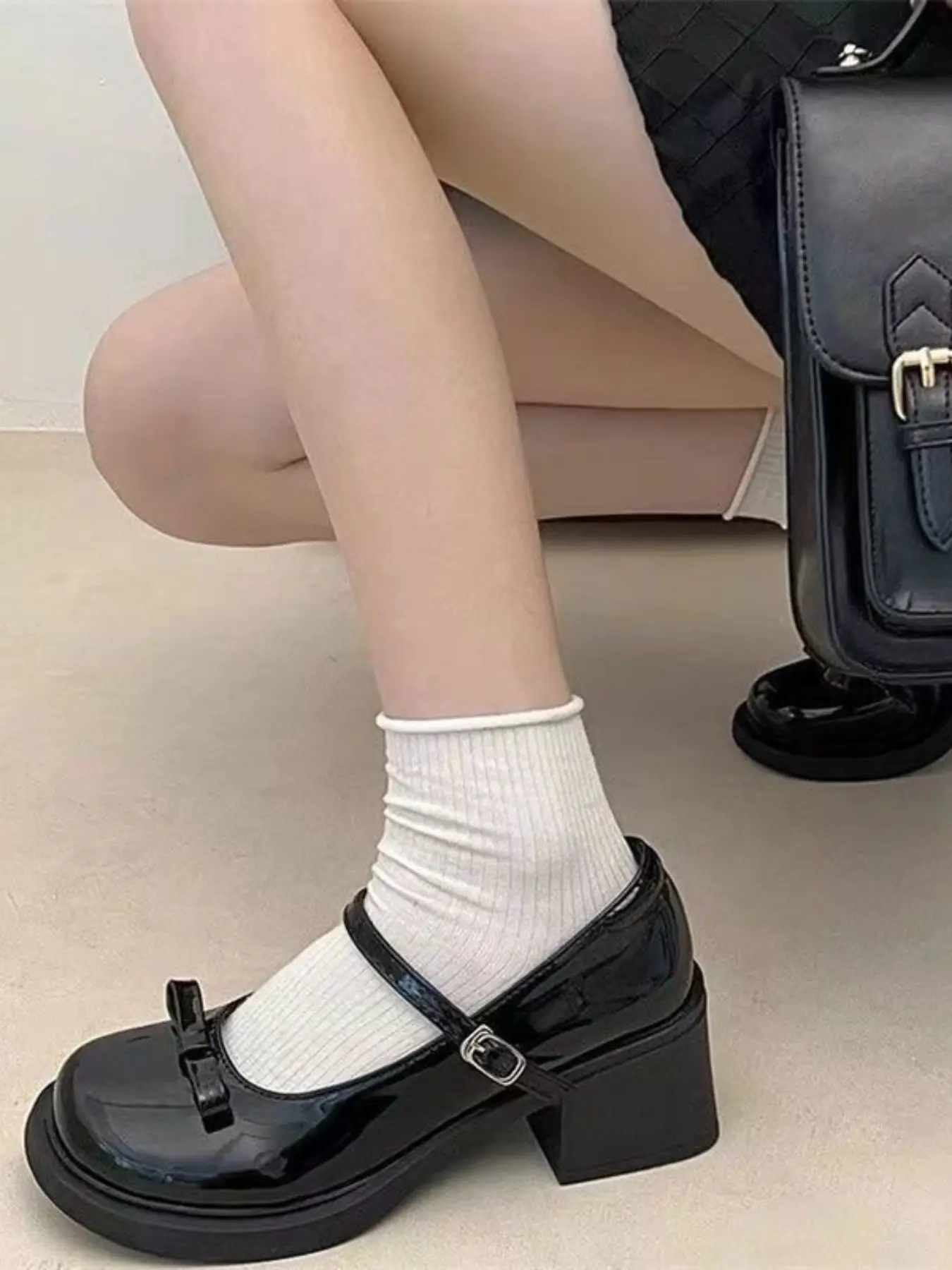 New Soft Sole Classic British Loafers, Multi-Functional Platform Buckle Leather Shoes, Comfortable Daily Wear for School and Work, Platform Mary Janes