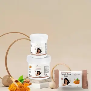 Mini set Soap turmeric & Body Cream / exfoliante gently