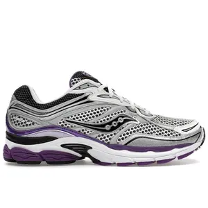 Saucony Men's ProGrid Omni 9 White Black Silver Purple, from StockX