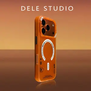 FEEL Matte Skin-Feel TPU Magnetic Cellphone Case for iPhone 16/17 ProMax, 360-Degree Full-Coverage Shockproof MagSafe-Compatible Tech Accessory, Wireless Handheld Protection for Devices, Stylish Customized Accessories