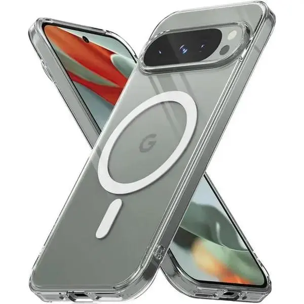 Entronix [Magnetic] Case Compatible with Pixel 10/10 Pro - [Hard Back] Slim Clear