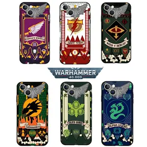 Warhammer 40K Phone Case, Star Warrior Dolores Battle Military Phone Cover Space Marine Corps Military Flag, Game Cosplay Accessory Tide Soft Full Protective Phone Compatible with Multiple Models, Perfect Gift for Space Marine Fans