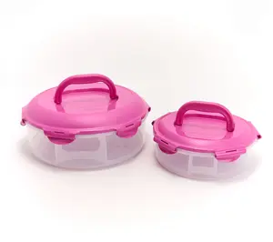 LocknLock 2-Pc Small & Large Nestable Pie Carriers