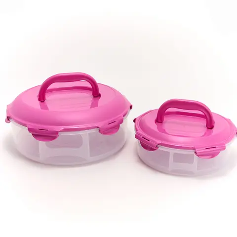 LocknLock 2-Pc Small & Large Nestable Pie Carriers