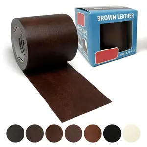 Realistic Leather Repair Tape - Durable, Easy-to-Apply, Professional Grade, Versatile Use, Designed in North Carolina for Furniture Restoration, Home Decor & DIY - Brown - 15' x 2.25"