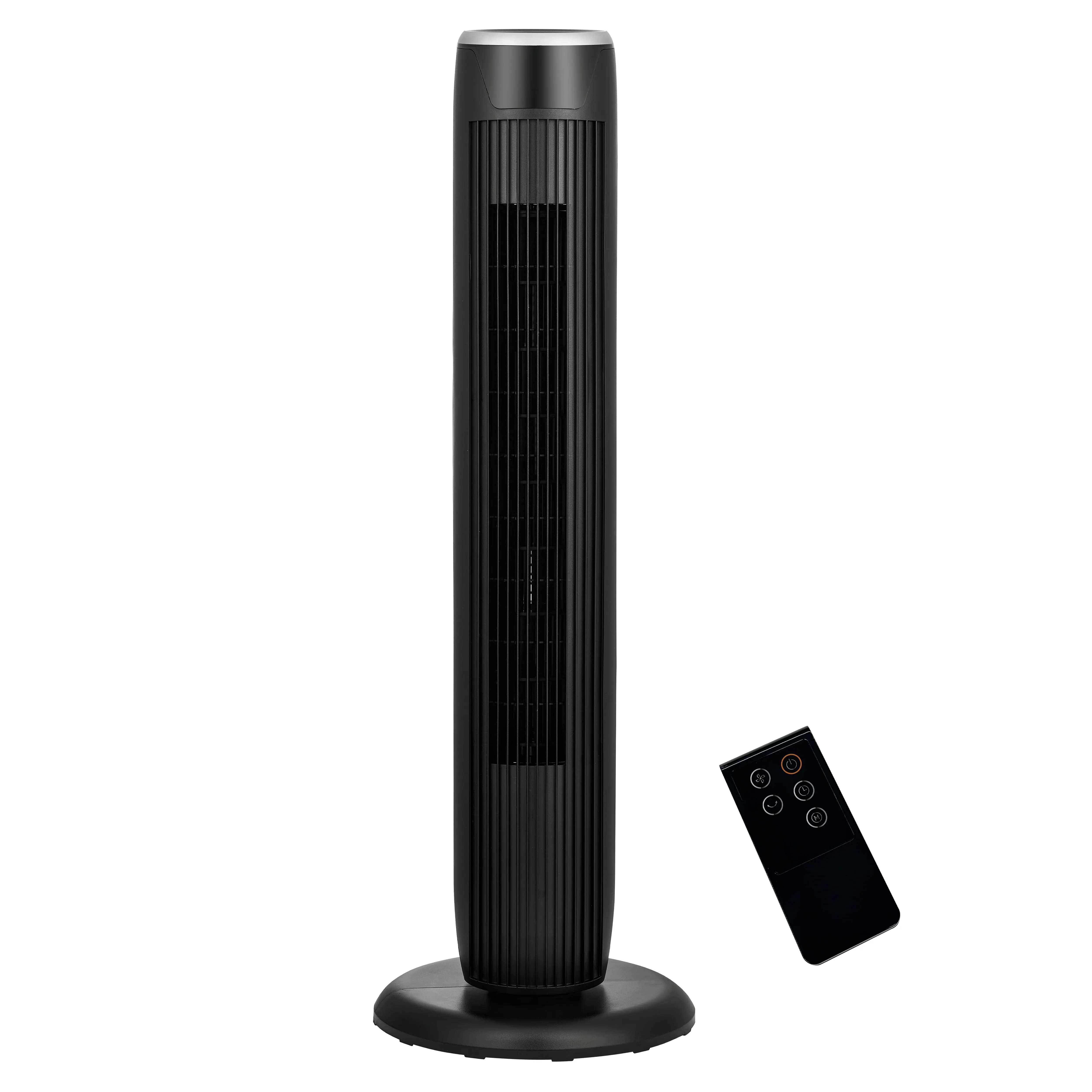 Mainstays 36-Inch Tower Fan with 3-Speed Settings and Oscillation, Remote, Black, MSWMT24JRV