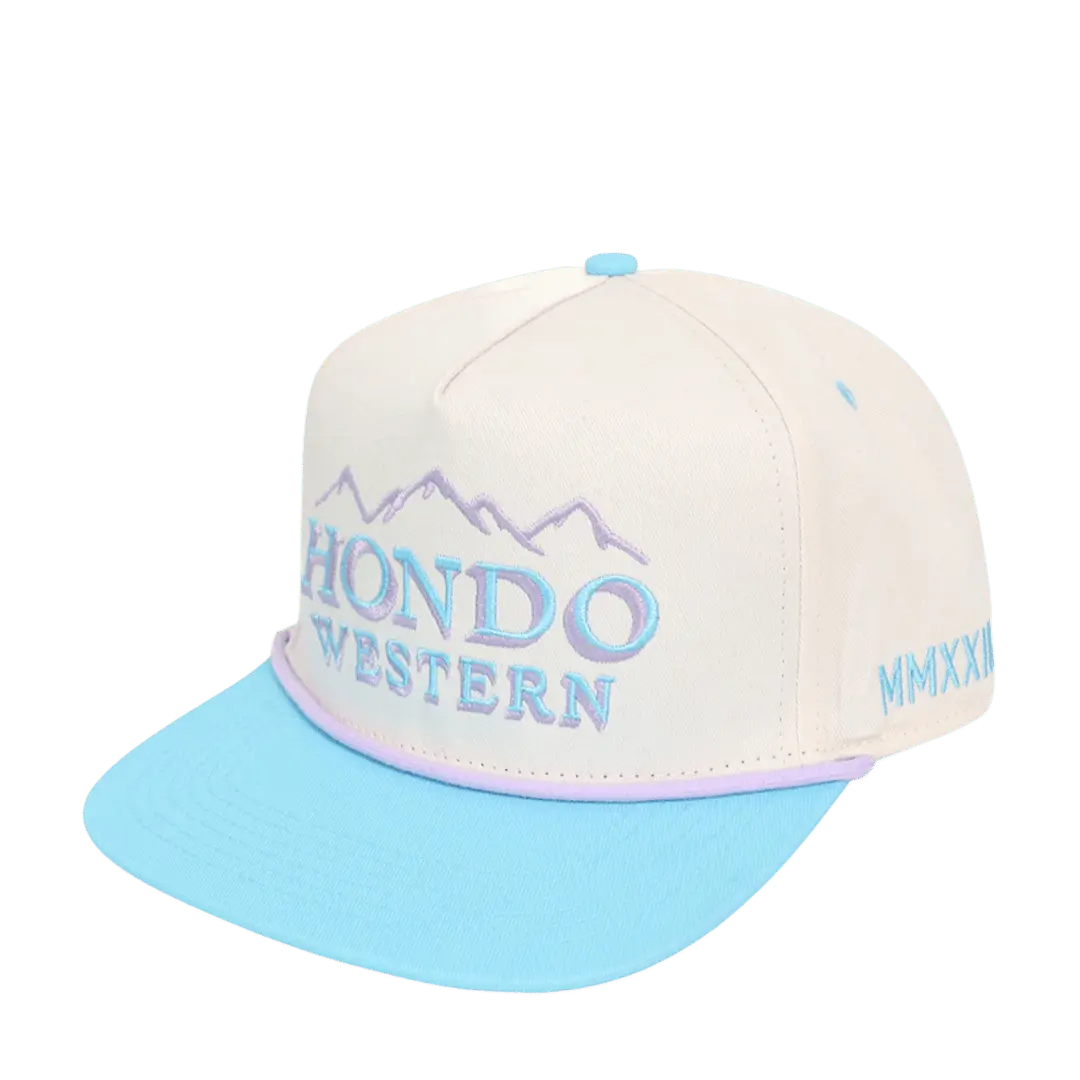 90's Western Rope Hat | Vintage Snapback | Pearl | Hondo