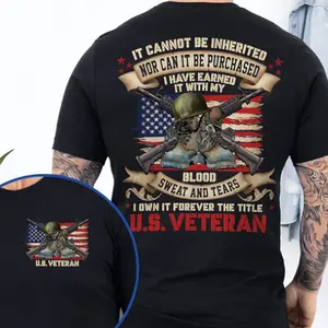 U.S. Veteran T-Shirt - I Own The Title Forever |   Patriotic Military Veteran Gift