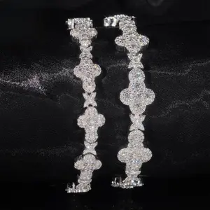 2025 New Fashion Hip Hop Jewelry  Diamond Cuban Necklace Bracelet  Cuban Link Cross Cuban ChainGT