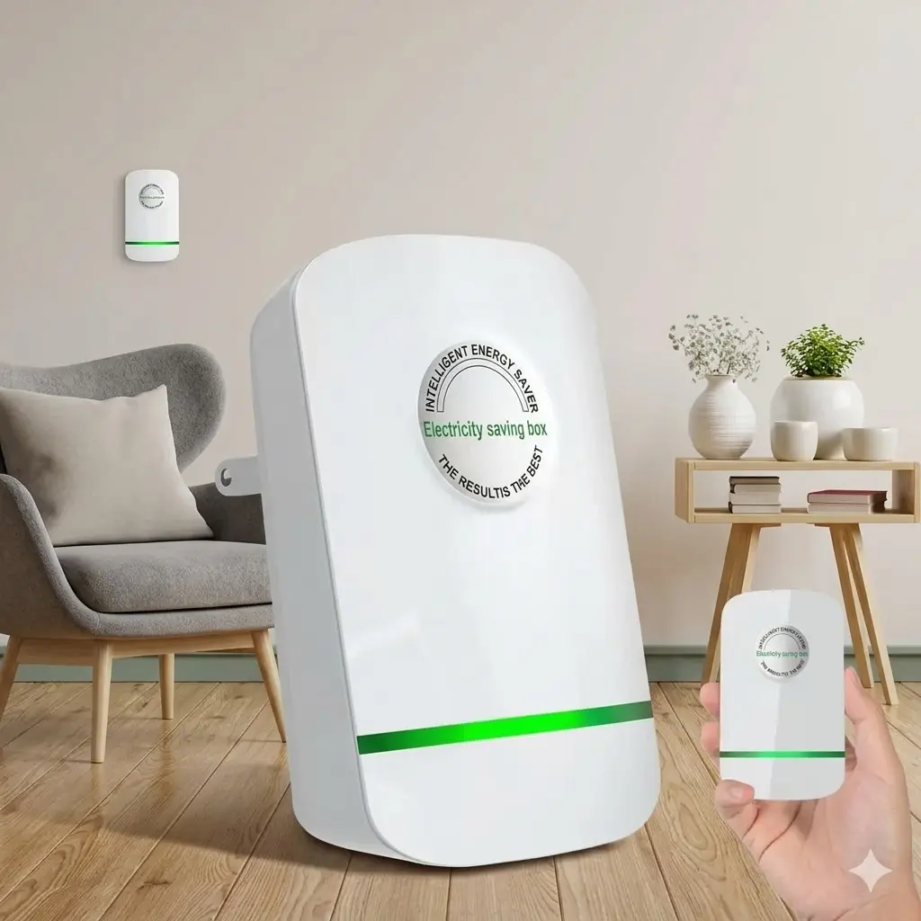 Plug-In Power Box with US Plug 2026 Updated Design, Compatible with 90–250V Input Range