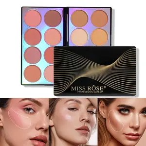 Blush Contour Powder Palette with Matte Finish, Lightweight Natural Look Cheek Makeup for Daily Use, Office Wear, Travel, Photo Ready Moments