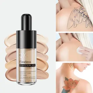 Long Lasting Concealer, 1 Count Lightweight Buildable Coverage Concealer, Full Coverage Flawless Makeup Cream, Makeup Product for Women & Girls, Foundation