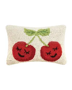 Cherries Hook Accent Pillow